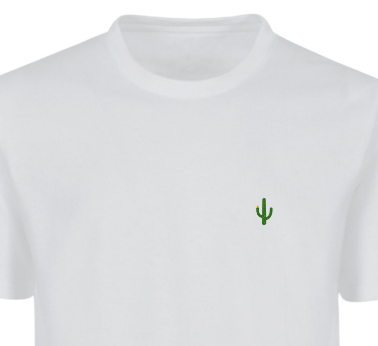Cactus T-Shirt Basic - Weiß