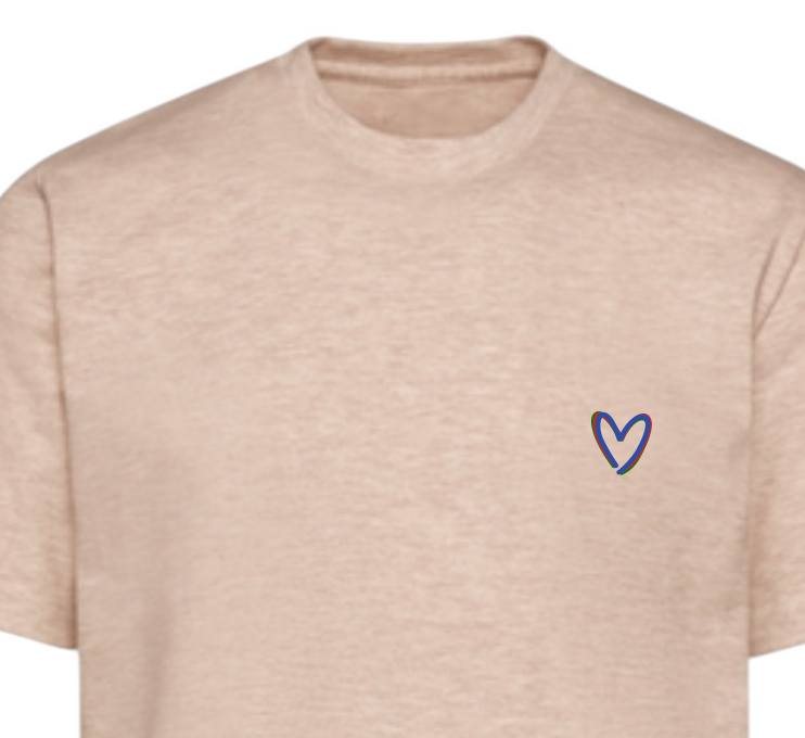 Heart T-Shirt Basic - Sand