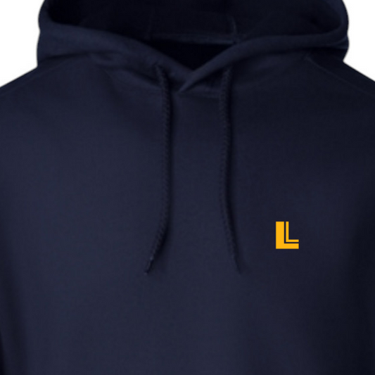Initials Hoodie - Navy Blue