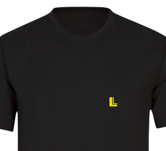 Initials T-Shirt Basic - Black