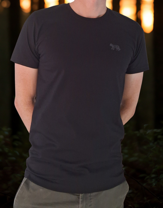 Mosaic Bear T-Shirt "ALL BLACK"