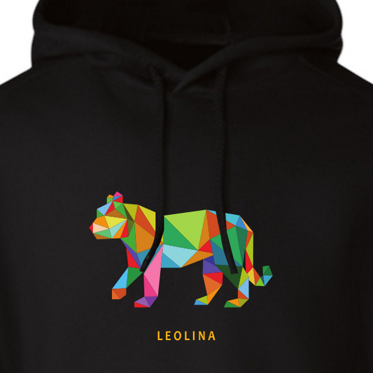 Pattern Bear Hoodie - Schwarz