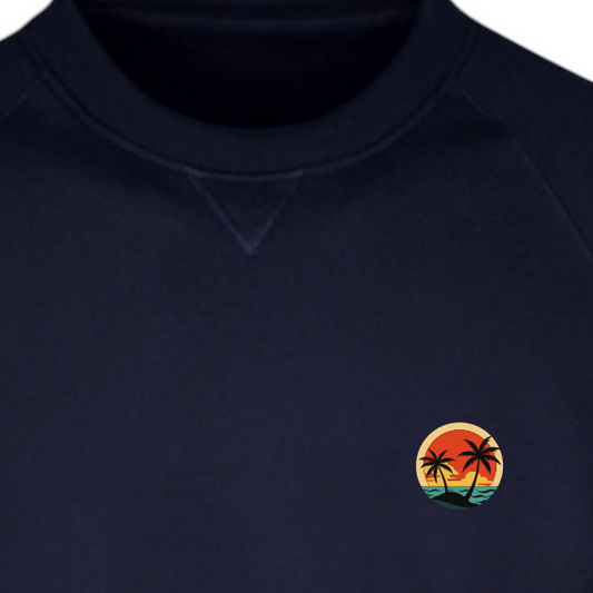 Sunset Glow Sweater - Navy Blue