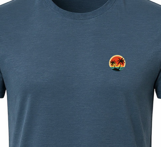 Sunset Glow T-Shirt - Blue