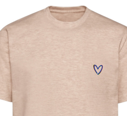 Heart T-Shirt Basic - Sand