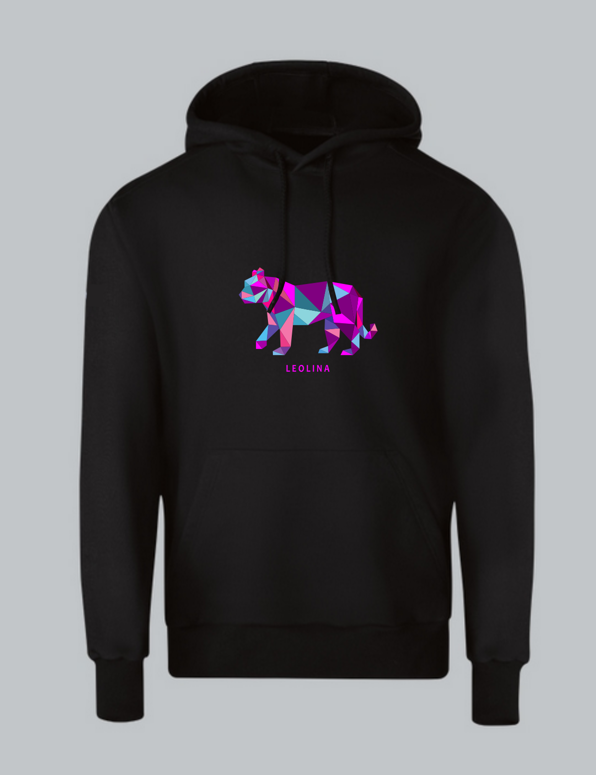 Purple Pattern Bear Hoodie