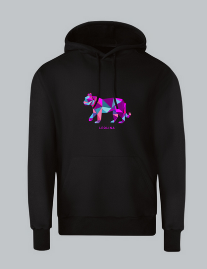 Purple Pattern Bear Hoodie