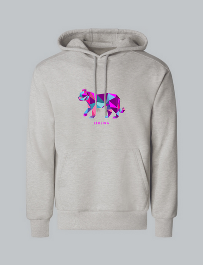 Purple Pattern Bear Hoodie