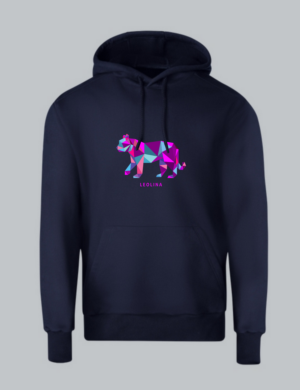 Purple Pattern Bear Hoodie